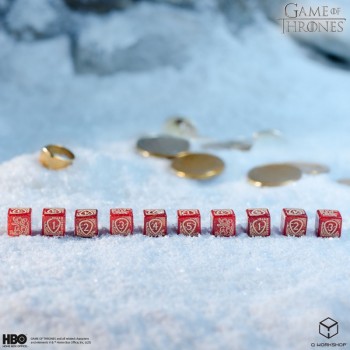 Game of Thrones. Lannister kauliukų rinkinys 10xD6 Q-WORKSHOP